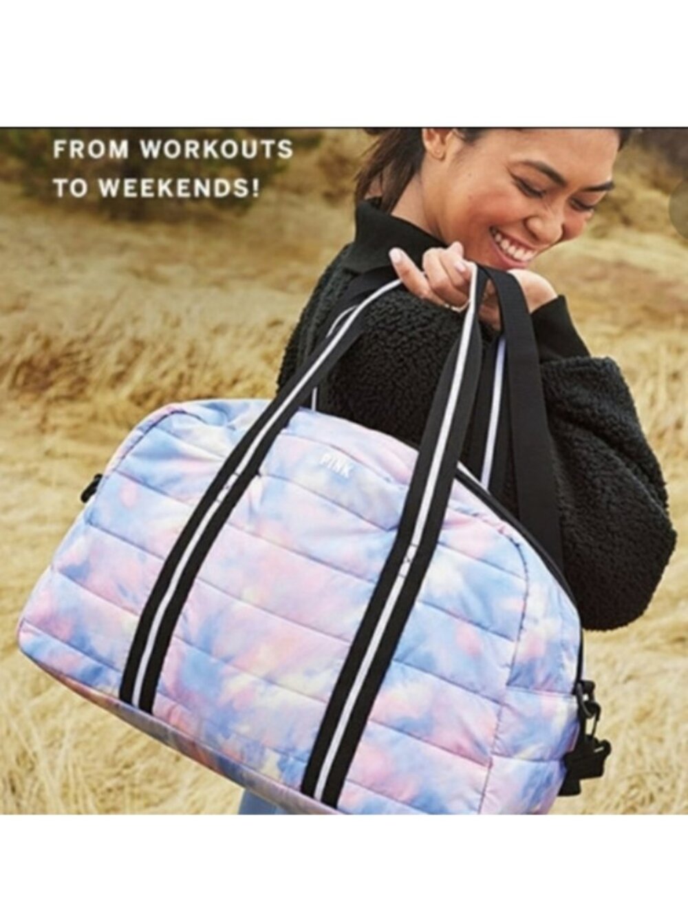 Victoria's Secret PINK | Multi Color Tie Dye Duffle Bag Tote